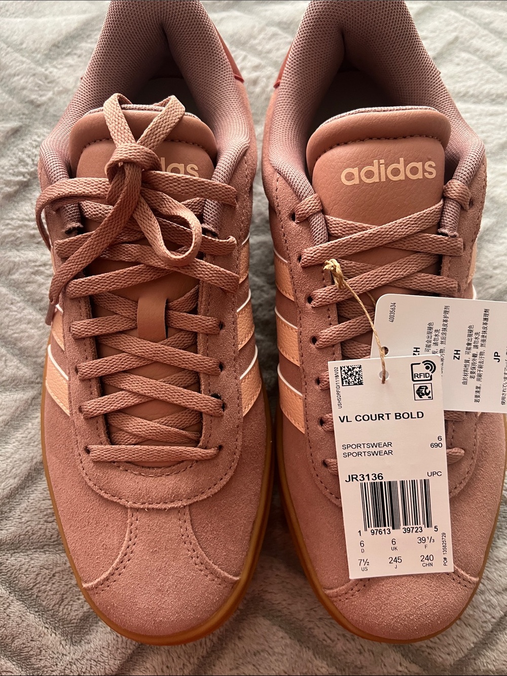 adidas VL Court Bold Women’s Rose Pink Sneakers